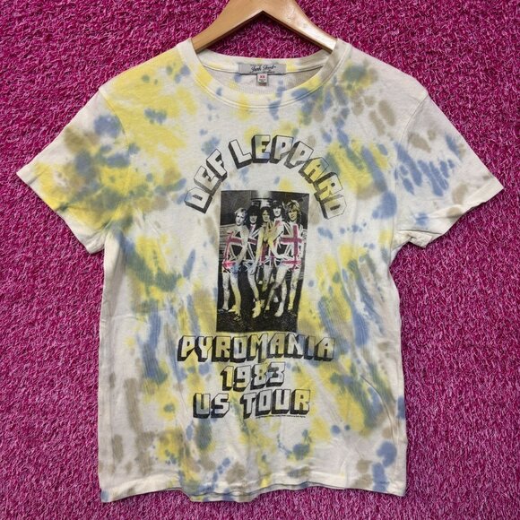 Def Leppard Pyromania 1983 US Tour Heavy Metal Tie Dye XS - Picture 1 of 4